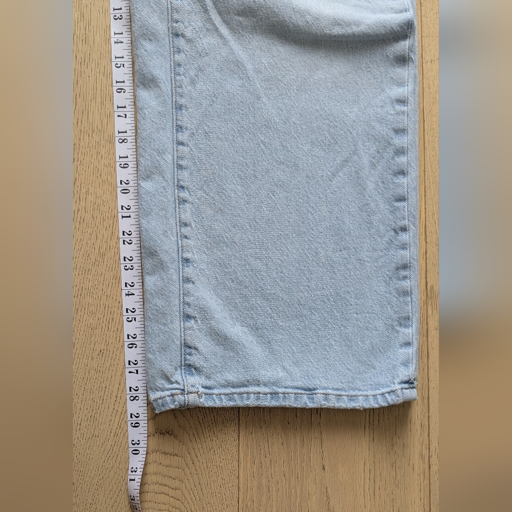 BDG Urban Outfitters sz 29 High Waist Wide Leg Jeans Light Wash Denim - Picture 6 of 11